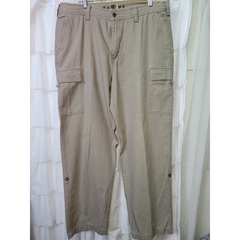 The North Face A5 Series Mens 38 Long Khaki Tan Cotton Canvas Cargo Pants  1319